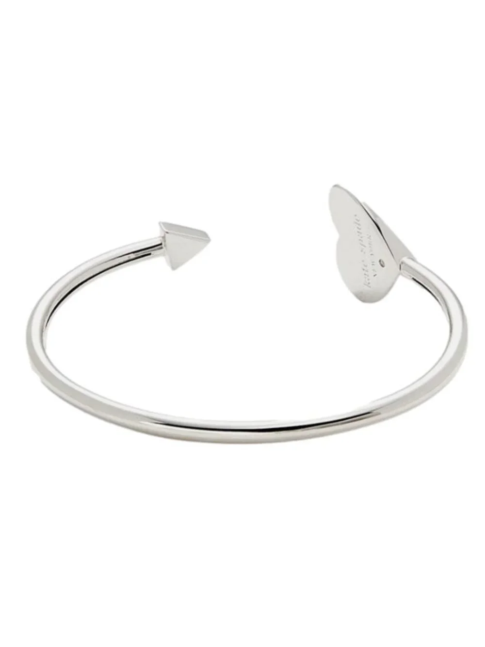 Kate Spade New York Heritage Spade Metal Flex Cuff Bracelet Silver $68 - Picture 3 of 4